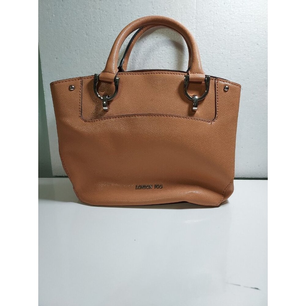 London Fog Toffee Tan Caramel Handbag Purse Pocketbook 11 Sections READ DESCR